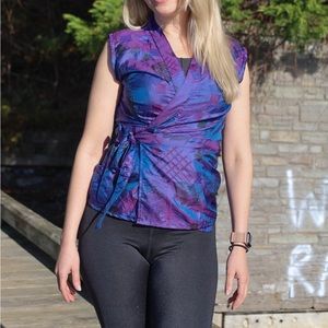 70’s Vintage Silk Wrap Blouse